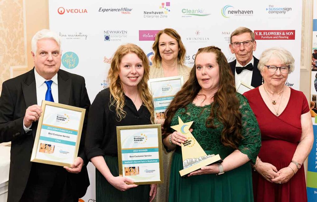 Customer Service Winners group Seahaven Business awards