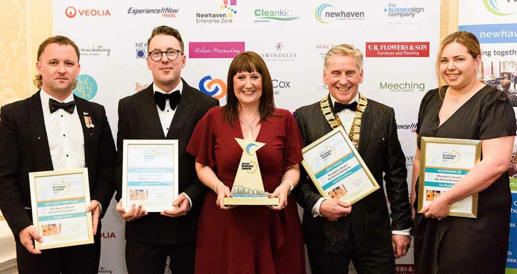 Winning group Seahaven Business Awards Presidents Award