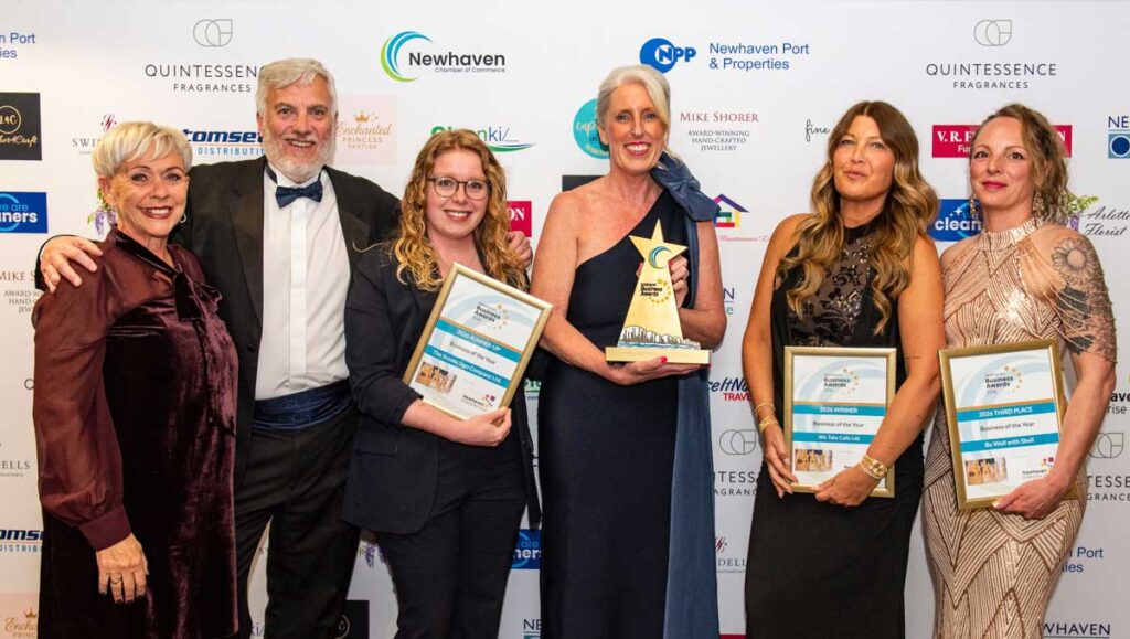 Business of the Year Winners and finalists Seahaven Business Awards 2026 group photo