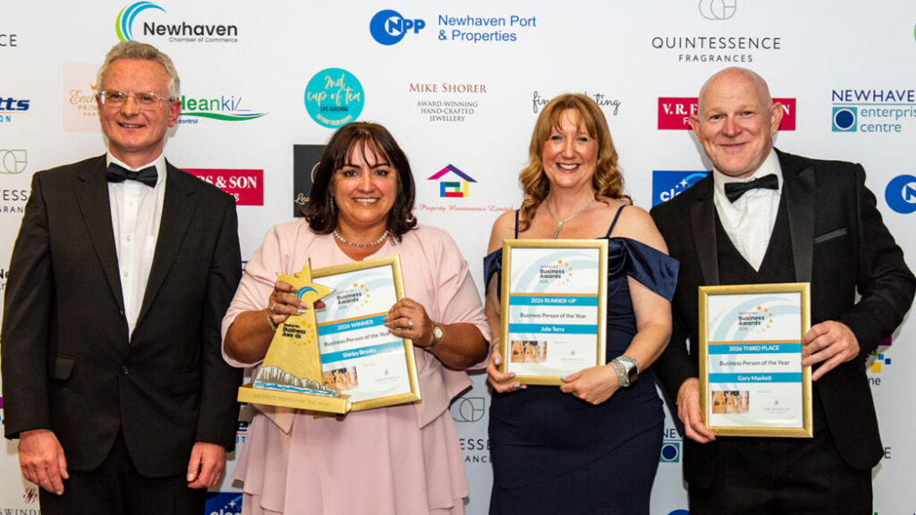 Seahaven Business Award winners 2026 Business Person of the Year group