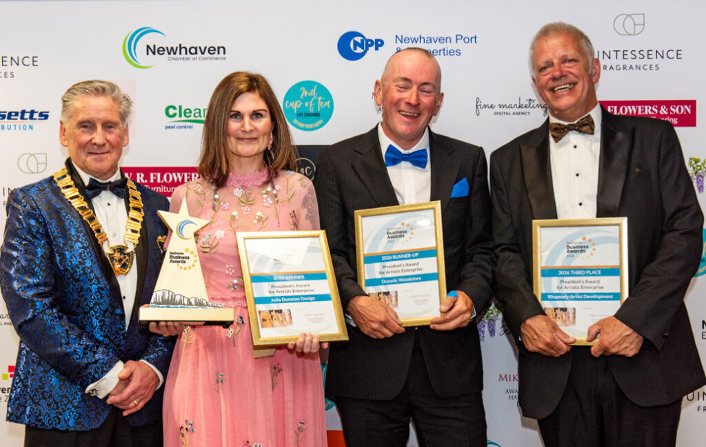 Seahaven Business Awards 2026 winners of the President's Award for Artistic Enterprise.
