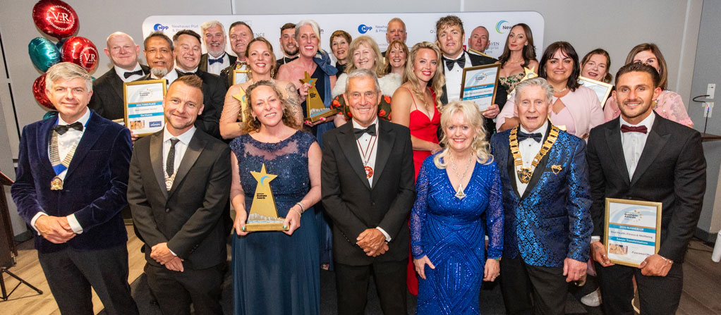 Seahaven Business Award Winners, Chamber Presidents and Deputy Lieutenant of East Sussex, Alan McCarthy, MBE